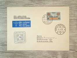 TR56 Enveloppe + Timbre Suisse 1938
