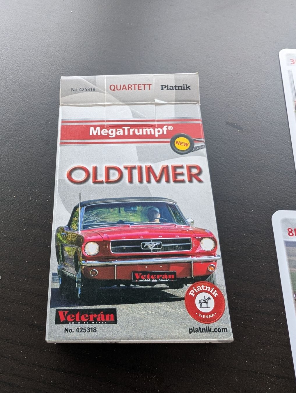 Giochi: Quartettspiel Oldtimer Mega Trumpf Piatnik Veteran  – Nuovo e nell'imballaggio originale da Davos-Platz venduto da v2cat