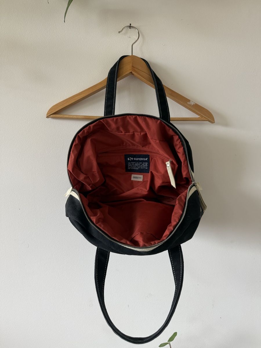 Borse da donna: Sac à main SUPERGA noir et blanc  – Usato da Cormondrèche venduto da ali_9zh5 2