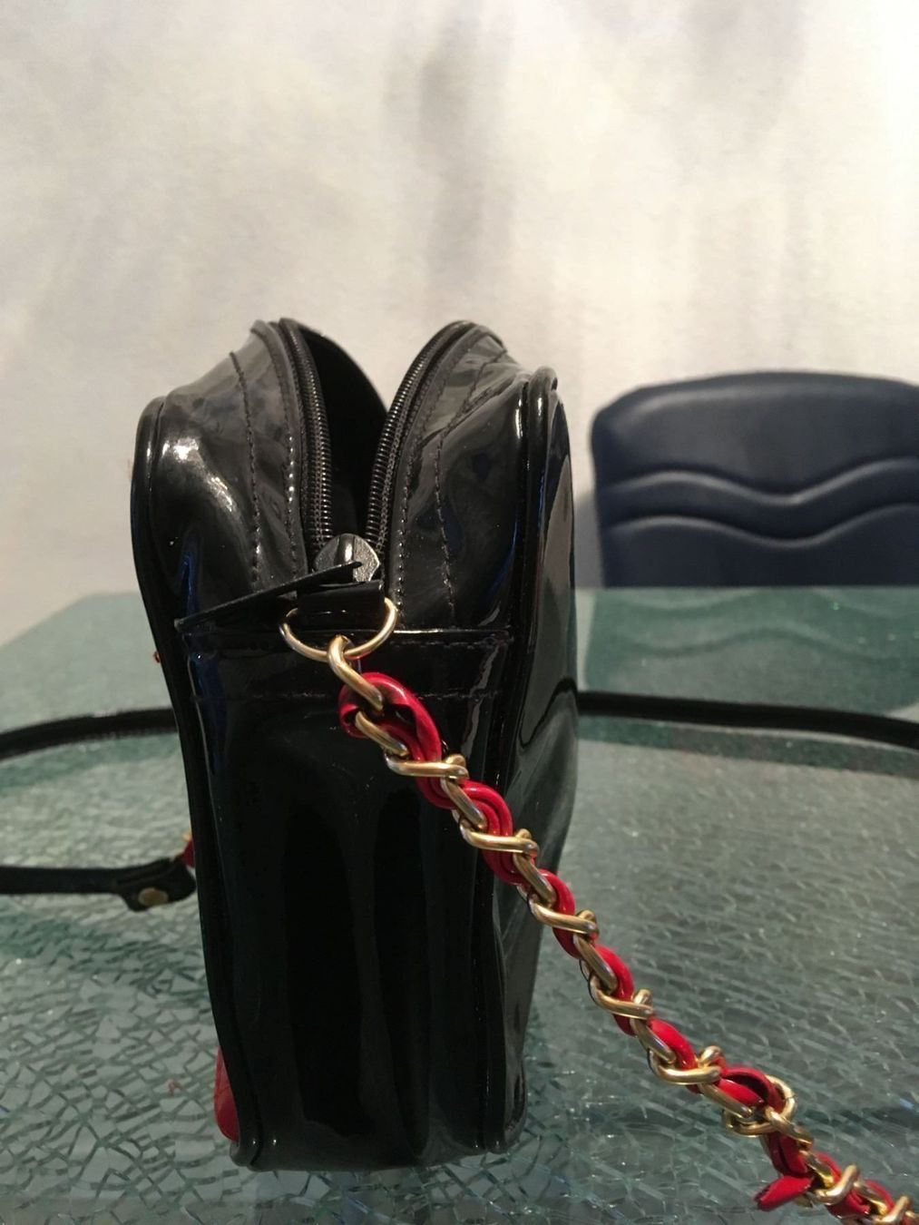 Borse da donna: schwarz/rote Lack Tasche – Usato da Oftringen venduto da andrax 3