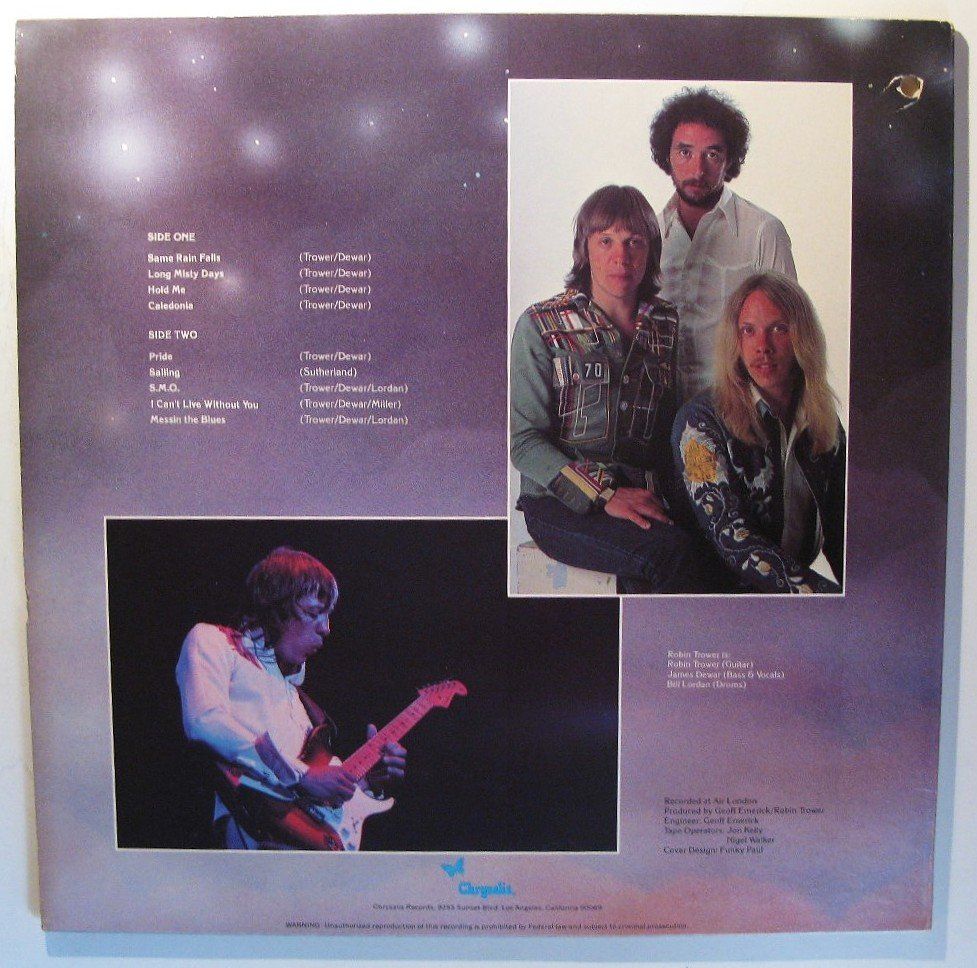 Vinyles: ROBIN TROWER "Long Misty Days" FIRST PRESS LP IN VG++/EX TOP – D'occasion à Monthey par Pingmub 2