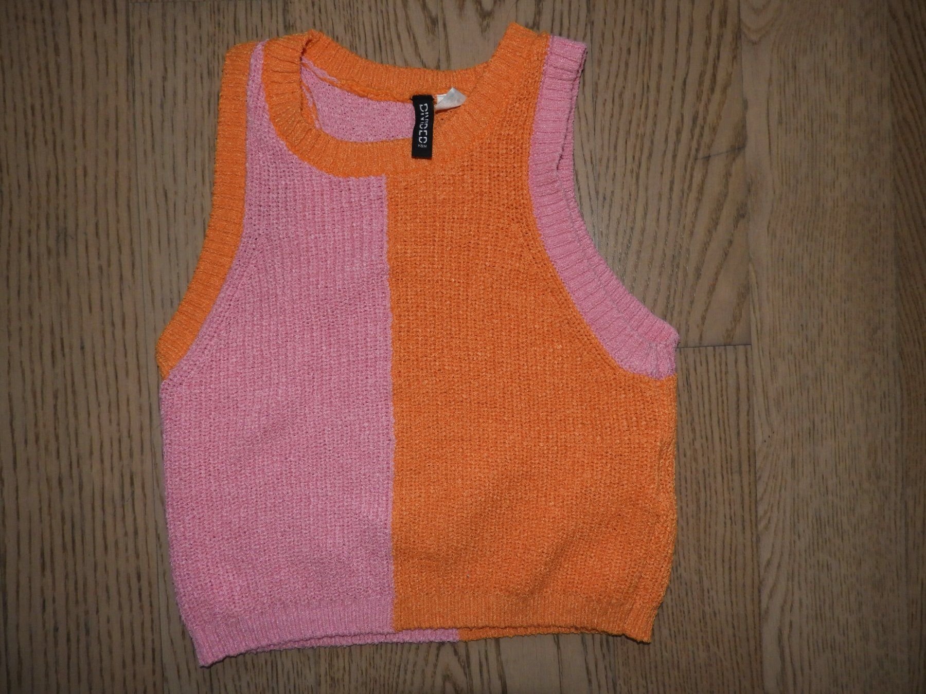 H&M Top: Damen Stricktop H&M pink orange Grösse S – Usato da Hergiswil NW venduto da Noema2006