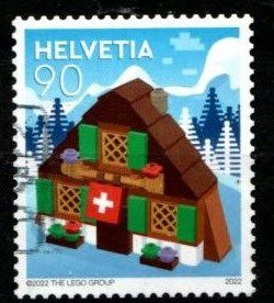 Alle Briefmarken: 2022 - Sondermarke "LEGO Bausteine" / Chalet – Gebraucht aus Schaffhausen von poststamp