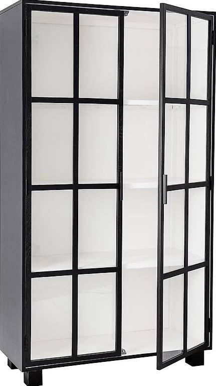 Vitrinen: Eleganter Design-Vitrinenschrank in Schwarz  – Neu und originalverpackt aus Zürich von Laila_anni 1
