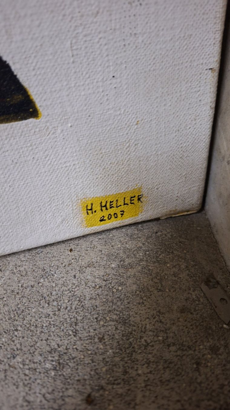 Dipinti: Originales, farbenfrohes Gemälde, abstrakte Kunst. H.Heller – Usato da Schaffhausen venduto da meteor7 3