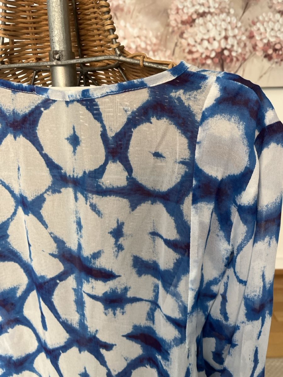 Nile Camicette: Bluse, Nile, blau/weiss, XS – Usato da Solothurn venduto da Bobesch08 4
