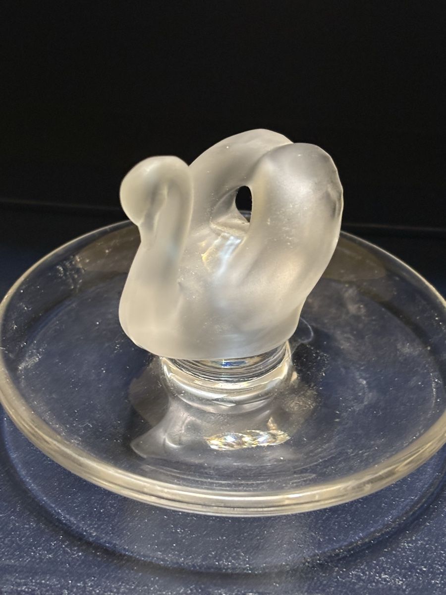 Lalique Figuren: LALIQUE SCHWAN FIGUR AUF UNTERTELLER – Neu (gemäss Beschreibung) aus Adlikon b.Regensdorf von Crystaldragon09 7