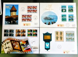 Briefmarken: Luzern 800 Jahre, Schiffe Seen, 100 Jahre Ki...