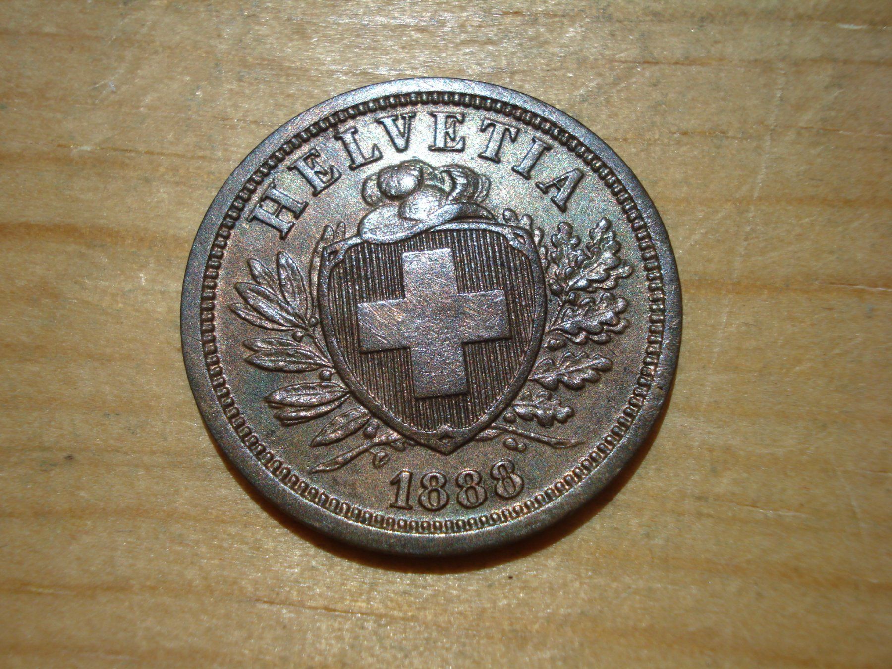 Tutti le monete: (H3) 2 Rappen 1888 UNZ- – Usato da Erlach venduto da Net-Coins