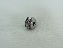 Charm "forever" zu Pandora 925 Silber Clip