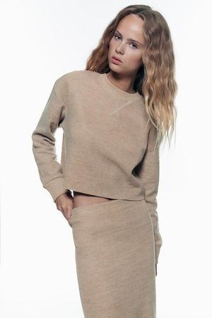 Zara Strickset Pullover & Rock (S/M) 