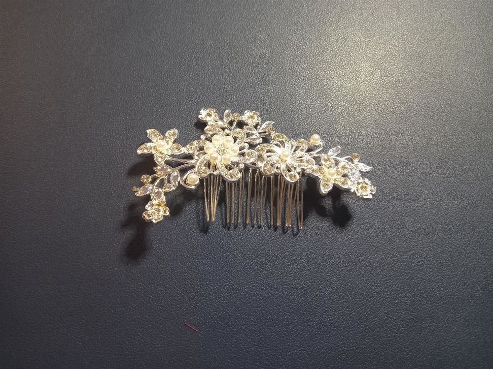 Lurrose Schwarzes Strass-Stirnband – Mit Kristallen & Perlen, Perfekt Für Hochzeit, Halloween & Partys