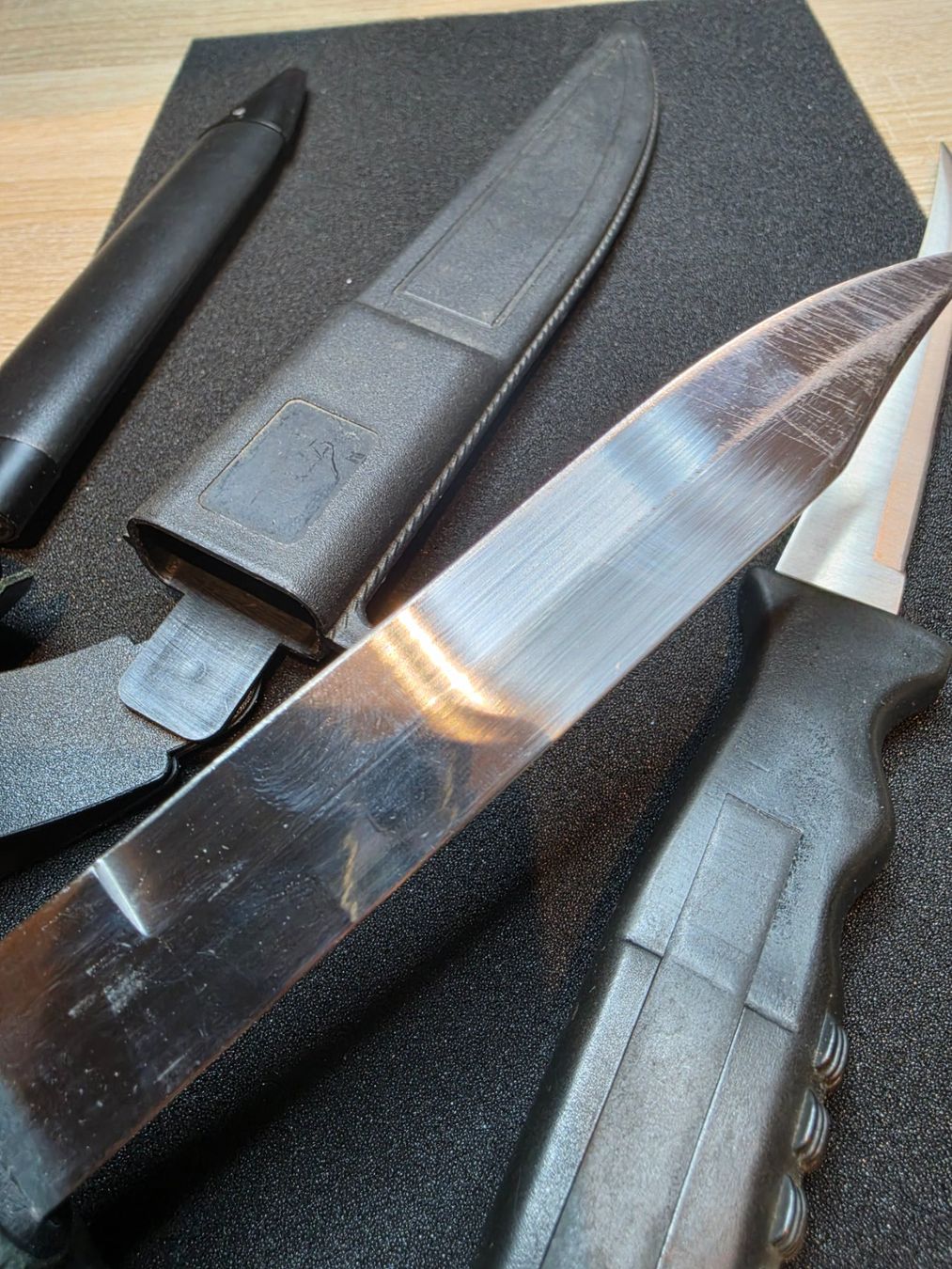 Accessori: Dolch mit Holzgriff und Filetiermesser, je mit Scheide – Usato da BÜLACH venduto da TimeDeals_Pavelka 7