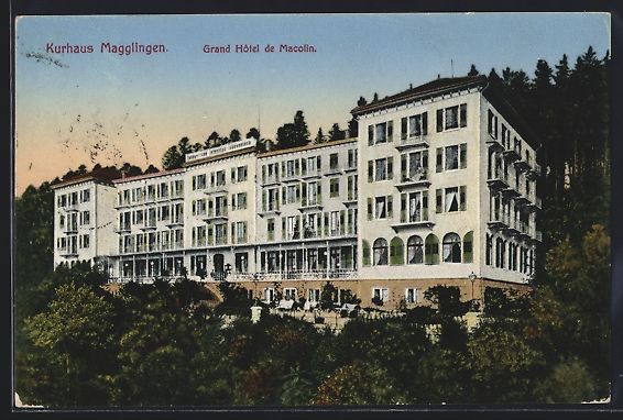 Cartoline postali: AK Magglingen, Grand Hotel de Macolin – Usato da Berlin venduto da bartko-reher