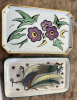 2x Vintage Keramik Schalen Schweiz Art Déco 1937 & Mid Centu
