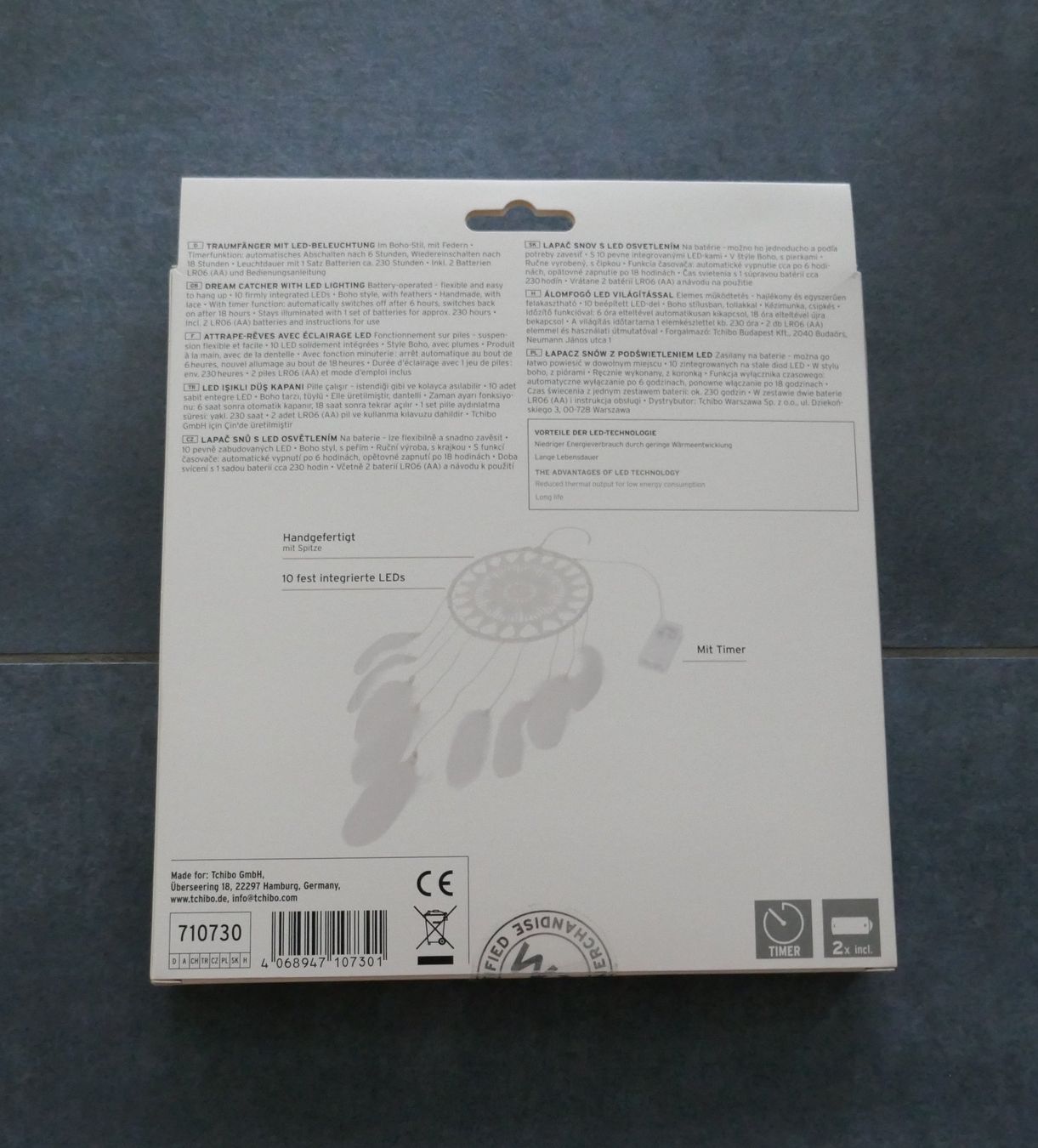 Tutte le decorazioni: Traumfänger von Tchibo, mit LEDs, 20 x 65 cm, neu – Nuovo e nell'imballaggio originale da Port venduto da uzuku 1