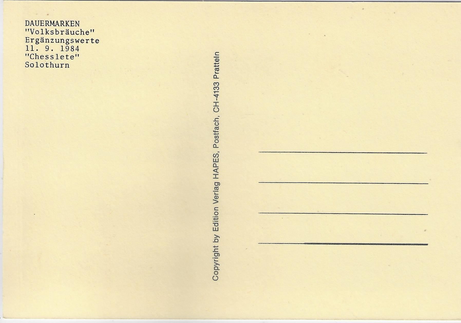 Cartoline postali: Gruss aus Solothurn - Dauermarke – Usato da Ettingen venduto da Kartenplanet 1