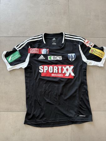 Maillot de foot Adidas Lausanne Sport, noir, Taille L