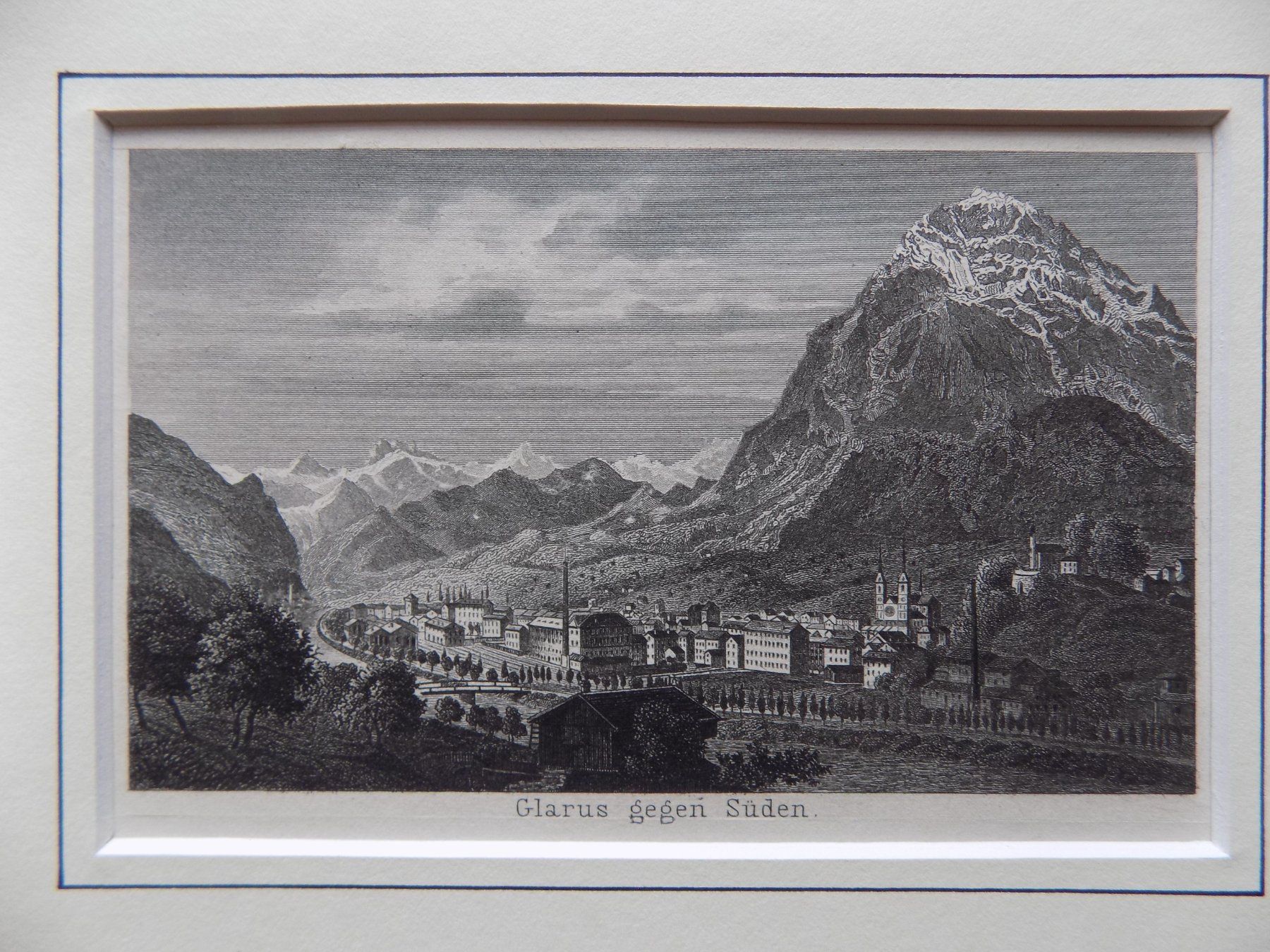 Incisioni: Glarus gegen Süden Passepartout – Usato da Risch venduto da Rischli15 2