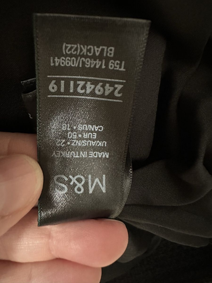Giacche: NEW M&S Black Tweed- style jacket size 50 – Nuovo e nell'imballaggio originale da männedorf venduto da stina_01 2
