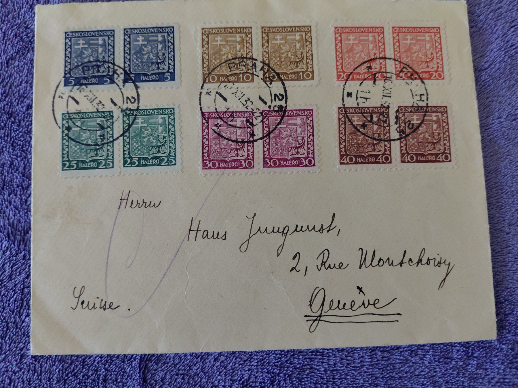 Tutti i francobolli: Schöner Brief CSSR 1932 – Usato da Horw venduto da Onurb008