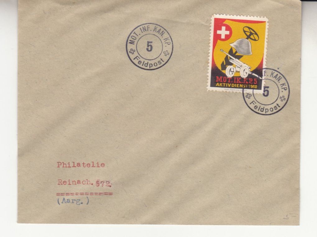 Tutti i francobolli: Artillerie Wi 57 auf Brief – Usato da Bürglen TG venduto da StampGraf