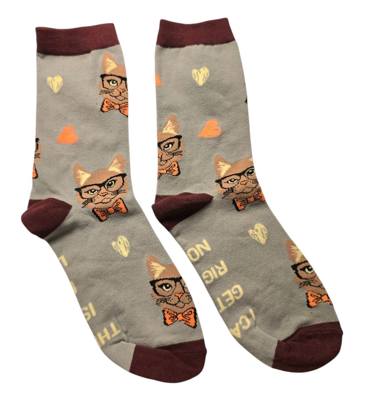 Socken: Socken Katzen / Cats / Herz / Hearts – Neu und originalverpackt aus Zürich von amysmith