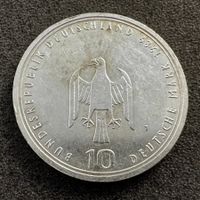 10 Mark Silber Deutschland 1989 Hamburg 15.5gr