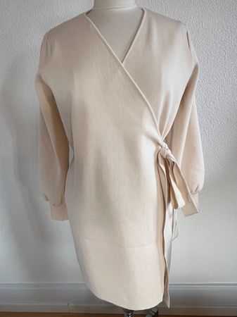 Copperose Paris Wickel Kleid in Gr. TU, Beige, NEU