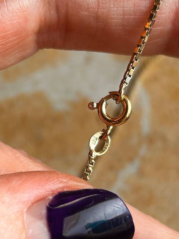 Catenine: Silberkette Golden WHITE STONE CLASSIC – Usato da Basel venduto da bellespirit 4