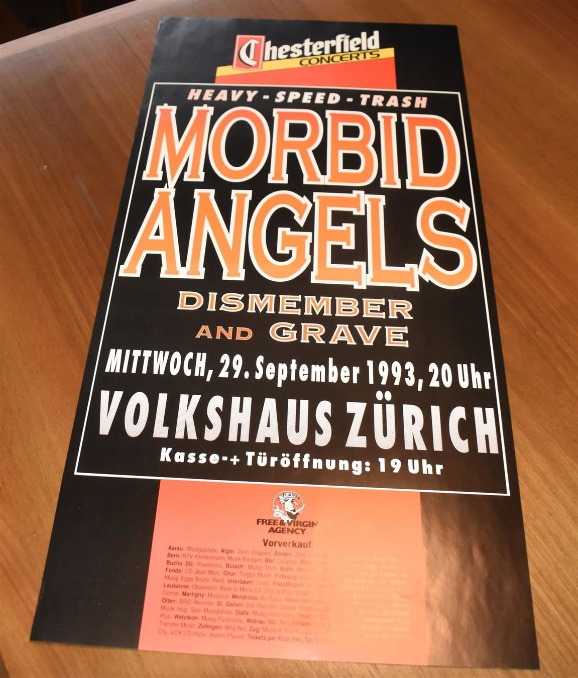 Dischi in vinile: MORBID ANGELS dismember Plakat 1993 – Usato da Pfaffhausen venduto da mono_rec 1