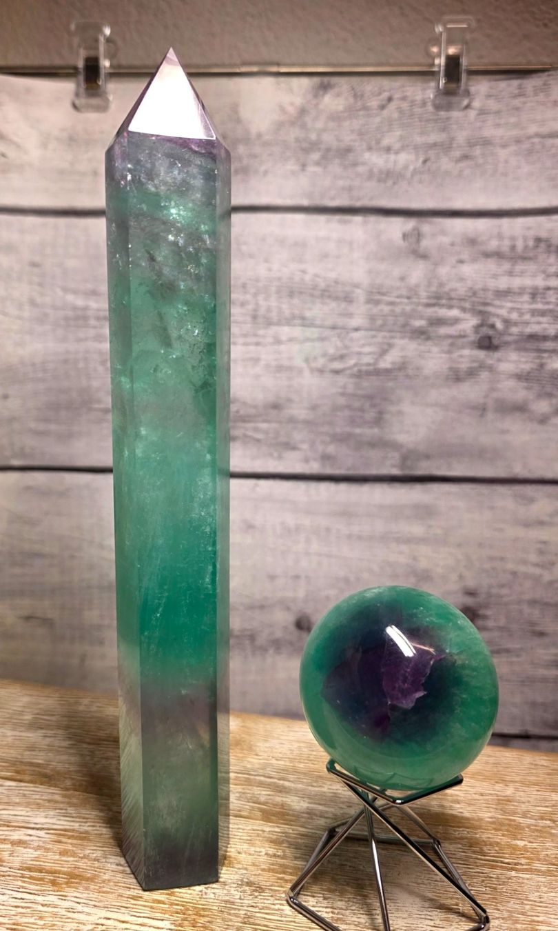 Mineralien & Heilsteine: Fluorit Set 942g – Neu und originalverpackt aus Matzingen von Shay_Crystalz