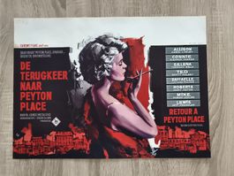 Affiche Belge C.Lynley. E. Parker film Retour à Peyton Place