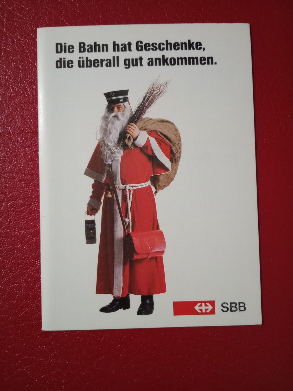 Cartoline postali: AK 4teilig SBB Werbung mit Samichlaus Weihnachtsmann – Usato da Küttigen venduto da Melisch1000 5
