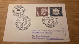 1960 Erstflug Stockholm - Los Angeles Zuleitung Deutschland