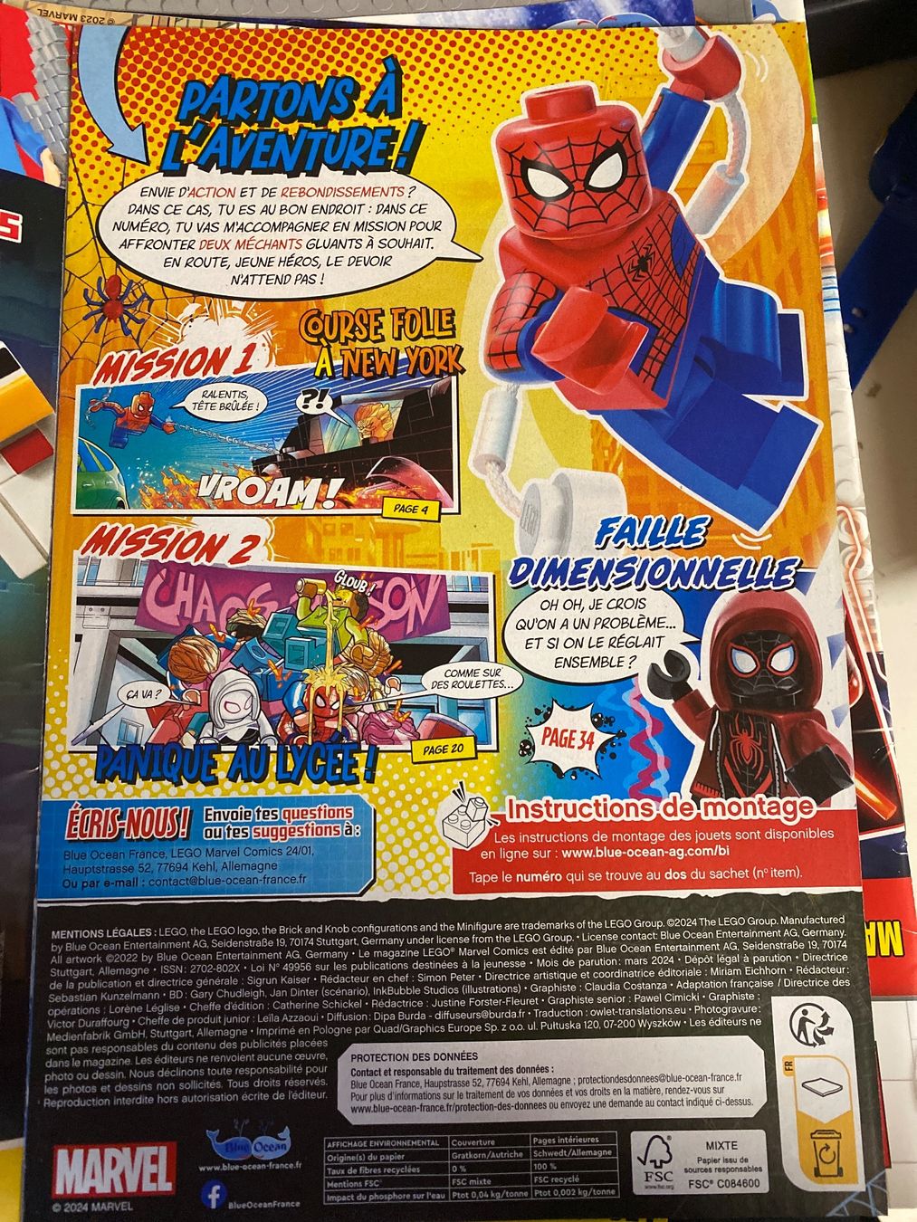Fumetti: LEGO Marvel Spiderman Comics N°8 - sans jouet – Usato da Le Brassus venduto da cinema13 1