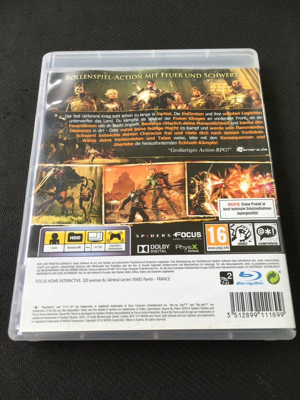 Sony Spiele: Bound by Flame - Playstation 3 / PS3 – Gebraucht aus St.Gallen von Punktchen01 1