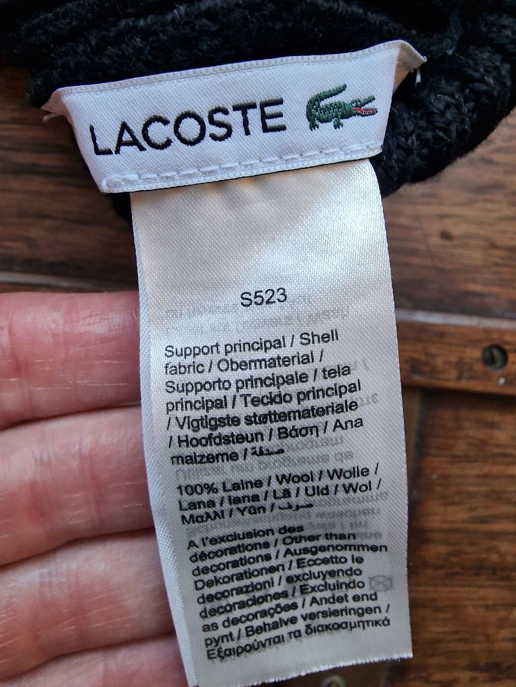 Lacoste Copricapi, berretti & cappellini: Lacoste Mütze Unisex Schwarz – Usato da Langnau am Albis venduto da Spusili 1