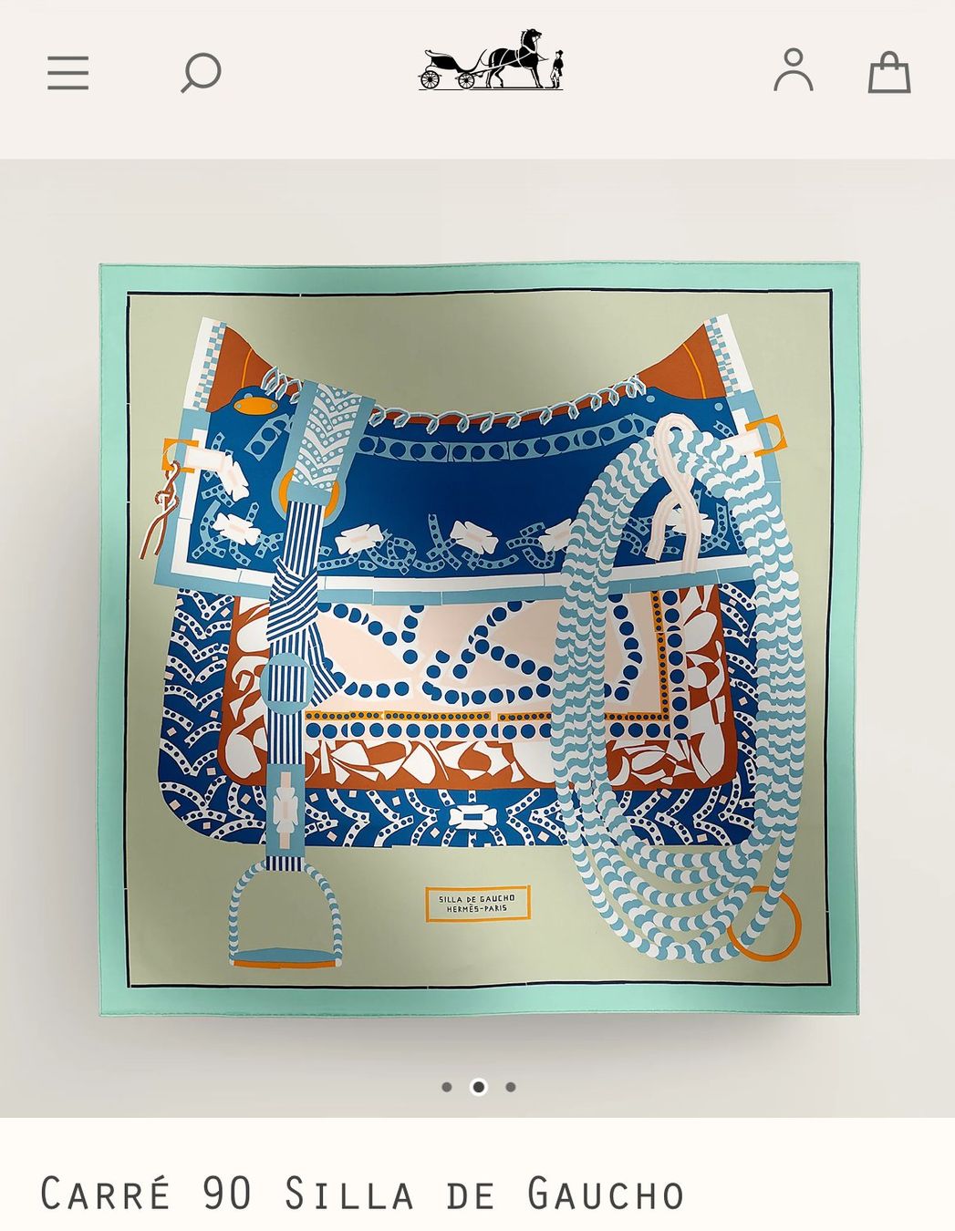 Hermès Foulard & Sciarpe: Hermès Carré 90 - Silla de Gaucho – Usato da St-George venduto da alaixee