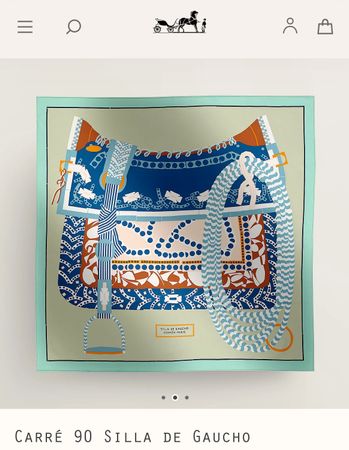 Hermès Carré 90 - Silla de Gaucho