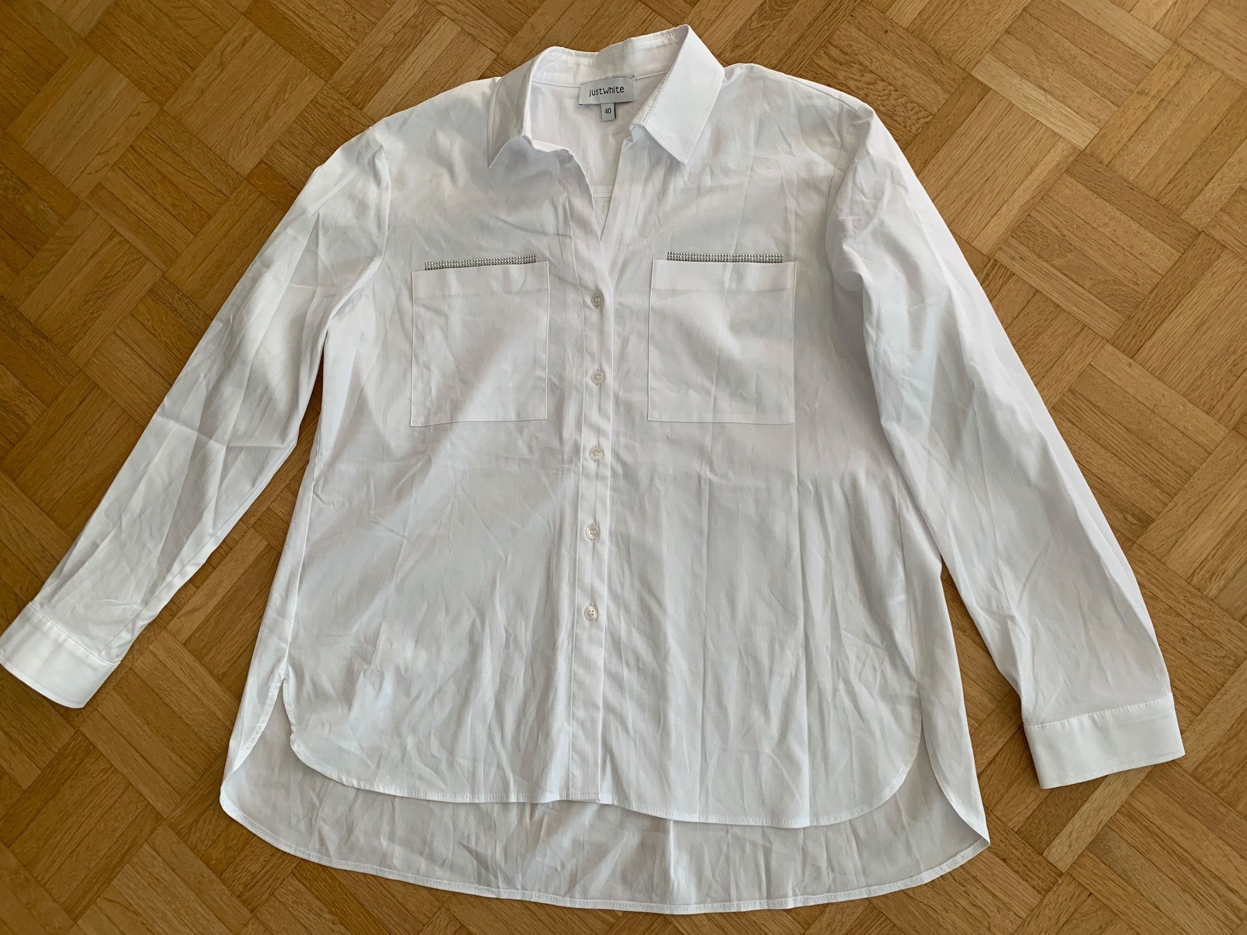 Camicette: Neue Hemdbluse von Justwhite – Nuovo e nell'imballaggio originale da Lausen venduto da tiguan07 5