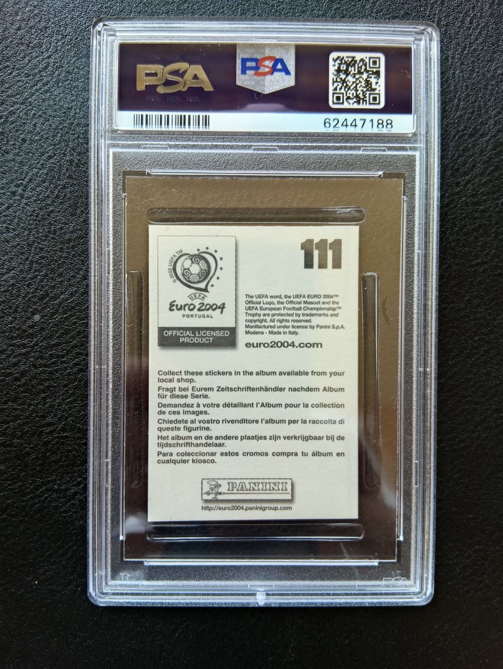Panini Sammelbilder & Trading cards: 2004 Panini Thierry Henry PSA 7 #111 – Gebraucht aus Steinen von antikesundseltenes 1