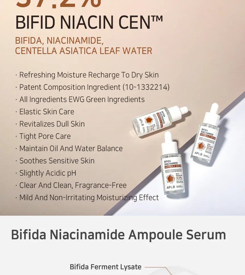 Cura del viso: APLB Bifida Niacinamide Ampoule Serum 40 ml – Nuovo e nell'imballaggio originale da Flums venduto da Inna77 1