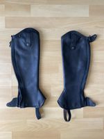 Schwarze Leder Mini-Chaps Rectilinge Paris