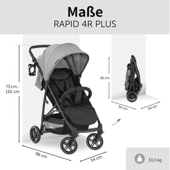 Hauck Carrozzine: Hauck Rapid 4R Plus Stroller 🌟 – Usato da Zollikerberg venduto da BS.SM 5
