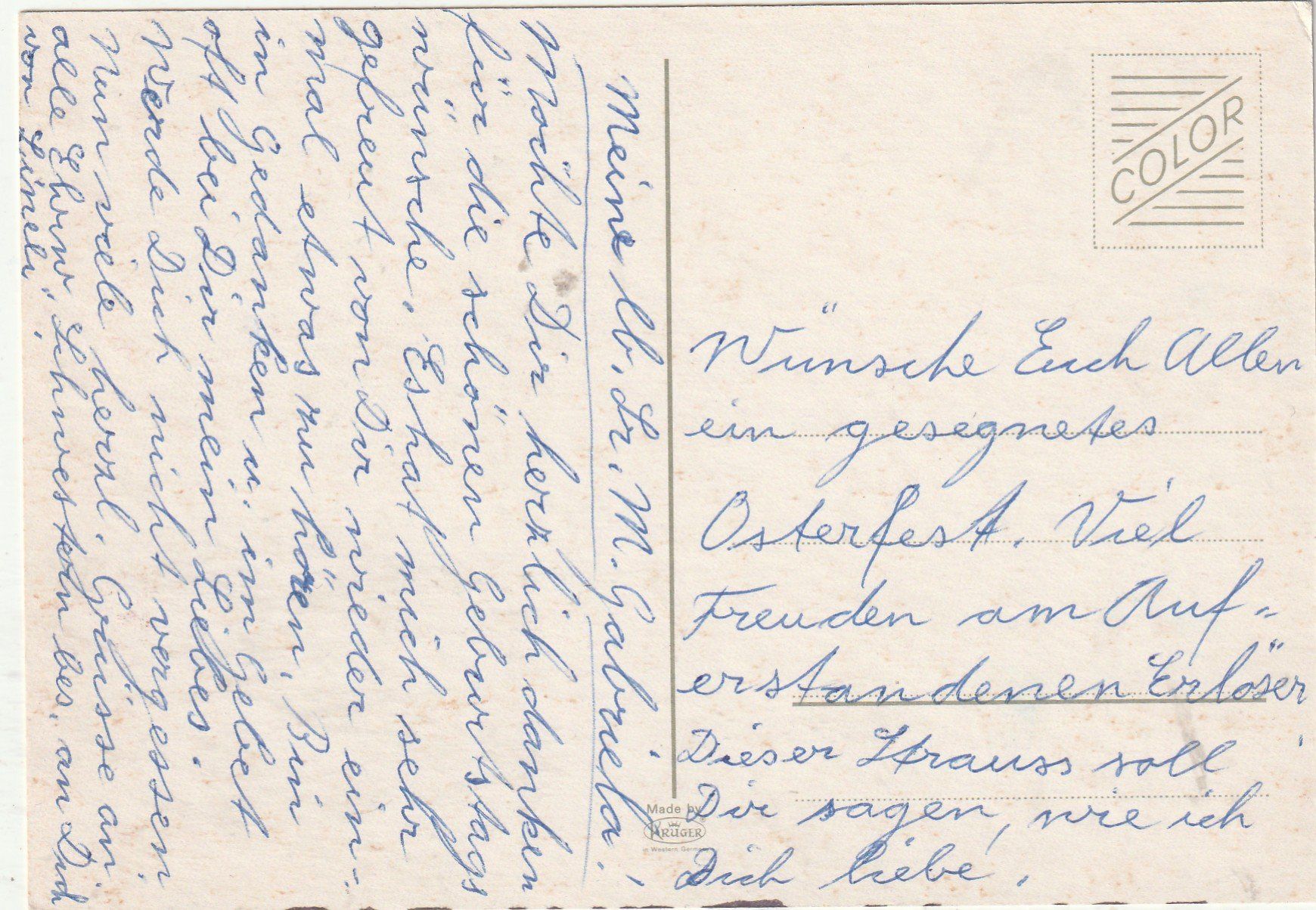 Cartes postales: Blumenkarte – D'occasion à Lumbrein par made02 1