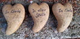 3er SET, Steingut Herzen