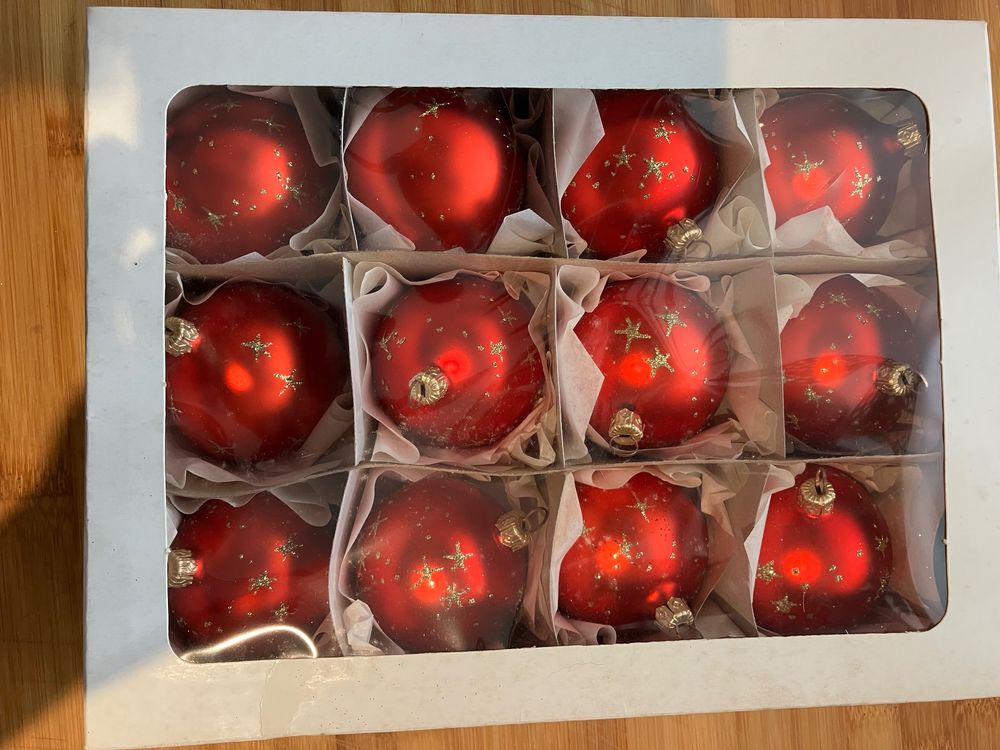 Rote Christbaumkugel 140mm | Bruchsichere Weihnachtskugel | Große Baumkugel Aus Kunststoff