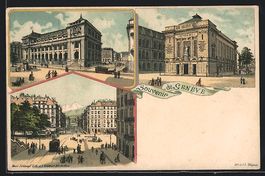 Litho Geneve, Victoria Hall, Strassenpar