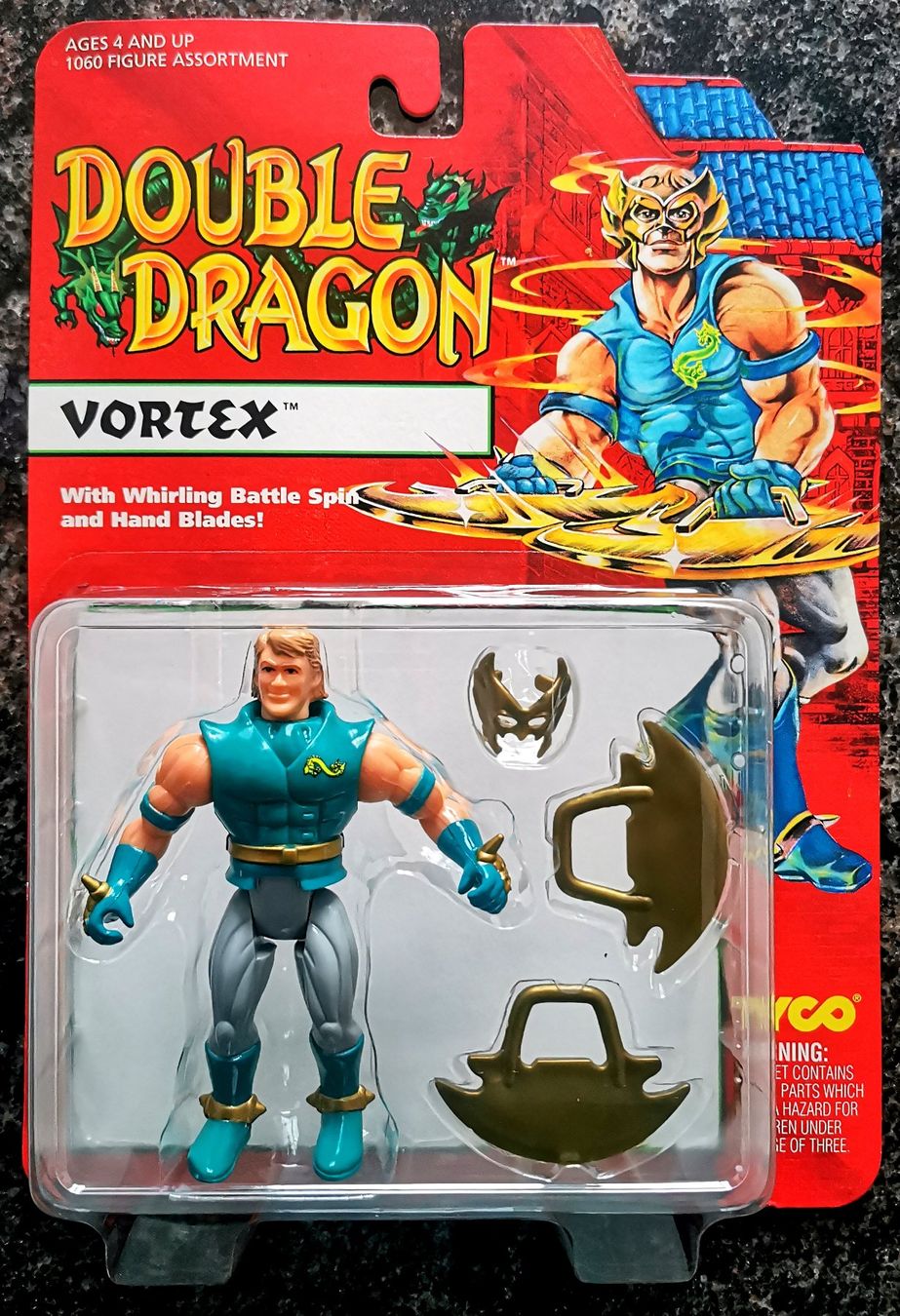 Statuette: Vortex 1993 Vintage Action Figur Double Dragon Tyco SNES – Nuovo e nell'imballaggio originale da Rorschach venduto da Actionvintage789